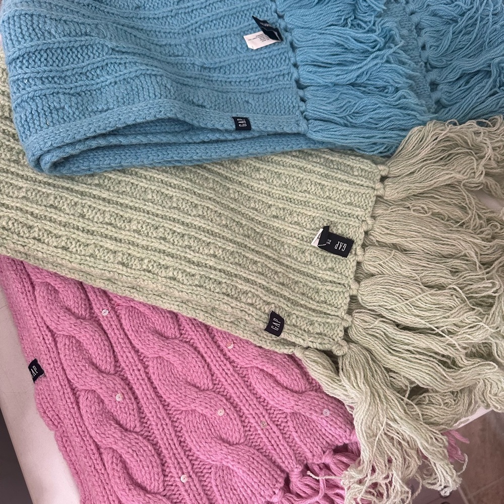 Wool blend scarves